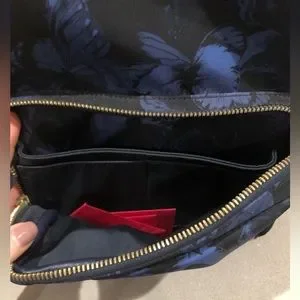 Valentino Garavani | Bags | Valentino Blue Nylon Butterfly  display picture 2